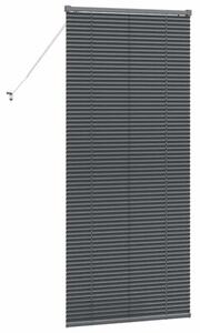 Nowoczesne żaluzje weneckie ciemnoszare z aluminium 175 x 80 cm