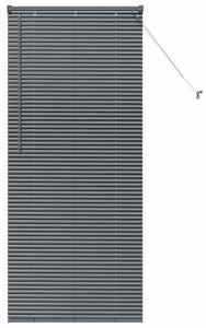Nowoczesne żaluzje weneckie ciemnoszare z aluminium 175 x 80 cm