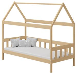 Łóżko domek do pokoju dziecięcego, sosna - Dada 3X 160x80 cm