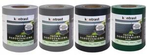 Taśma ogrodzeniowa osłona płot panel uv 450g 19cmx35m klipsy zielona