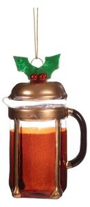 Szklana ozdoba świąteczna wykonana ręcznie ø 5,5 cm Christmas Cafetiere – Sass & Belle