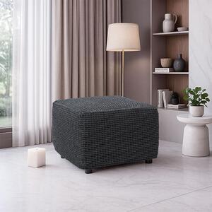 Super streczowe pokrowce RUBINIA antracyt pufa (40 - 60 cm)