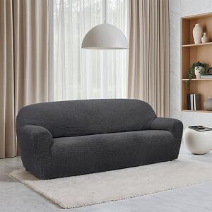 Super streczowe pokrowce RUBINIA antracyt kanapa dwuosobowa (sz. 140 - 180 cm)
