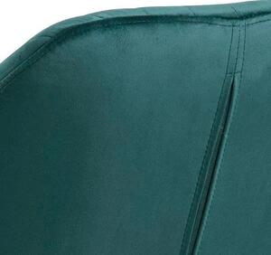 Zielone pikowane krzesło tapicerowane - Tristo 4X