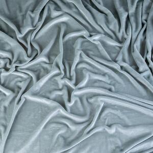 Napinane prześcieradło z mikropluszu szare 90 x 200 cm