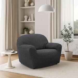 Super streczowe pokrowce RUBINIA antracyt fotel (sz. 70 - 110 cm)