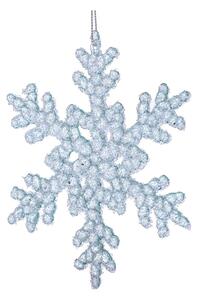 Szklana ozdoba świąteczna ø 6 cm Snowflake – Dakls