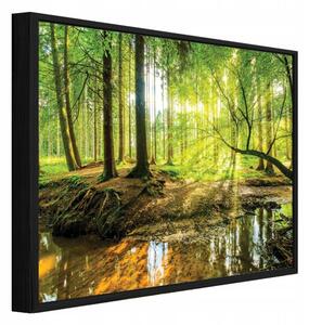 Obraz W Ramie Na Płótnie Las Zielony Do Sypialni Salonu 60x40