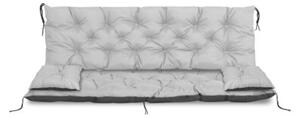 Zestaw poduszek ogrodowych Aio Factory 150x60x50 cm na huśtawkę szare 1szt