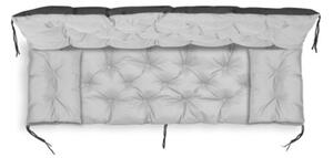 Zestaw poduszek ogrodowych Aio Factory 150x60x50 cm na huśtawkę szare 1szt