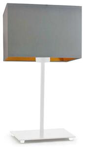 Lampka na szafkę nocną na białym stelażu - EX944-Amalfes - 5 kolorów