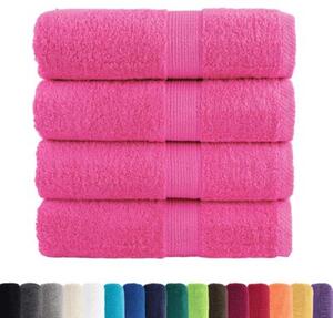 Ręczniki myjące premium solund 4 szt. różowe 30x30 cm 600 GSM