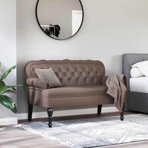 Futrzany chesterfield bench - elegancka Ławka z klasycznym tuftingiem