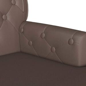 Futrzany chesterfield bench - elegancka Ławka z klasycznym tuftingiem