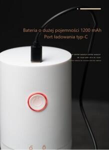 Przenośny Młynek Do Kawy Bezprzewodowy Akumulatorowy USB Łatwe Ładowanie