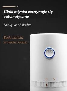 Przenośny Młynek Do Kawy Bezprzewodowy Akumulatorowy USB Łatwe Ładowanie