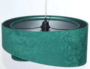 Zielono-srebrna welurowa lampa wisząca - EX972-Rublo