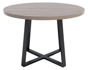 Stół typu X z okrągłym blatem Dąb brunico - Evert