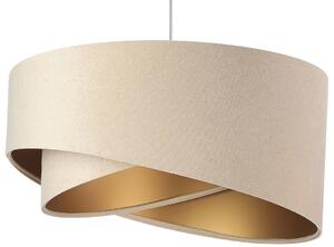 Beżowo-złota lampa wisząca glamour - EX982-Sonelo
