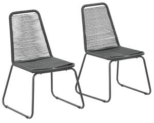 Zestaw polirattanowych krzeseł ogrodowych - Zaya