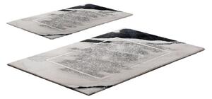 Szarobeżowe dywaniki łazienkowe zestaw 2 szt. 60x100 cm CT – Foutastic