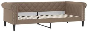 Sofa z funkcją spania, cappuccino, 80x200 cm, sztuczna skóra