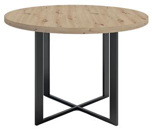 Okrągły stół z blatem Dąb artisan - Inger