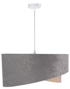 Szaro-srebrna lampa wisząca z abażurem - EX987-Felso