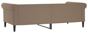 Sofa z funkcją spania, cappuccino, 80x200 cm, sztuczna skóra