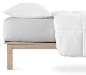 Napinane prześcieradło Jersey z elastanem szare 90 x 200 cm