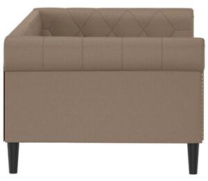 Sofa z funkcją spania, cappuccino, 80x200 cm, sztuczna skóra
