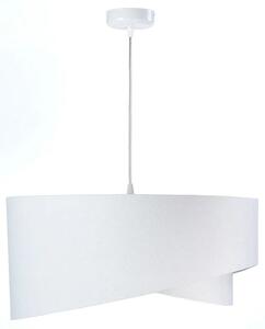 Biało-srebrna welurowa lampa wisząca - EX988-Selma