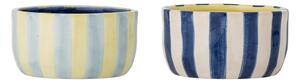 Żółte/niebieskie ceramiczne miski zestaw 2 szt. 300 ml Phoenix – Bloomingville