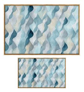Niebieskie dywaniki łazienkowe zestaw 2 szt. 60x100 cm – Foutastic