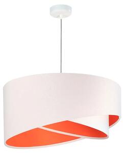 Biało-pomarańczowa skandynawska lampa wisząca - EX990-Rezi