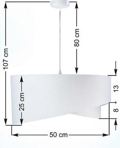 Biało-fioletowa lampa wisząca nad stół - EX990-Rezi