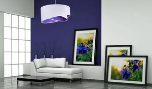 Biało-fioletowa lampa wisząca nad stół - EX990-Rezi