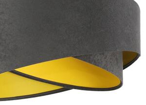 Grafitowo-żółta asymetryczna lampa wisząca - EX991-Delva