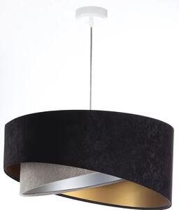 Czarno-szara asymetryczna lampa wisząca - EX992-Gana