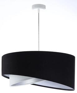 Czarna welurowa lampa wisząca do salonu - EX993-Nadox