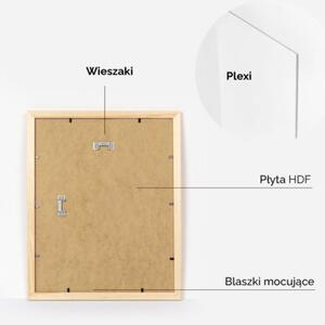 Ramka na zdjęcia 28x35 cm z drewna surowego sosnowa ramka DIY FRAMAI®