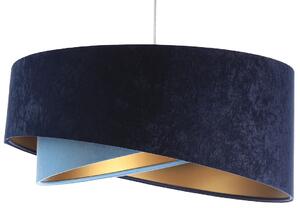 Granatowo-złota lampa wisząca glamour - EX994-Lorisa