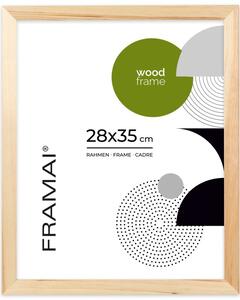 Ramka na zdjęcia 28x35 cm z drewna surowego sosnowa ramka DIY FRAMAI®
