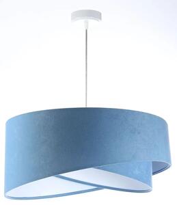 Niebiesko-biała welurowa lampa wisząca - EX996-Alias