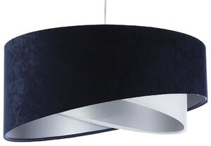 Granatowo-srebrna lampa wisząca nad stół - EX995-Rema