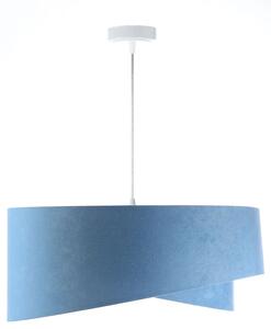 Niebiesko-biała welurowa lampa wisząca - EX996-Alias