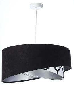 Czarno-srebrna asymetryczna lampa wisząca - EX997-Moslo