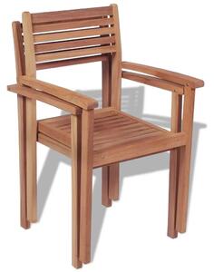 Zestaw drewnianych krzeseł ogrodowych - Malion 2X