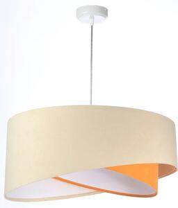 Beżowo-biała designerska lampa wisząca - EX999-Serita