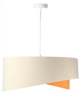 Beżowo-biała designerska lampa wisząca - EX999-Serita